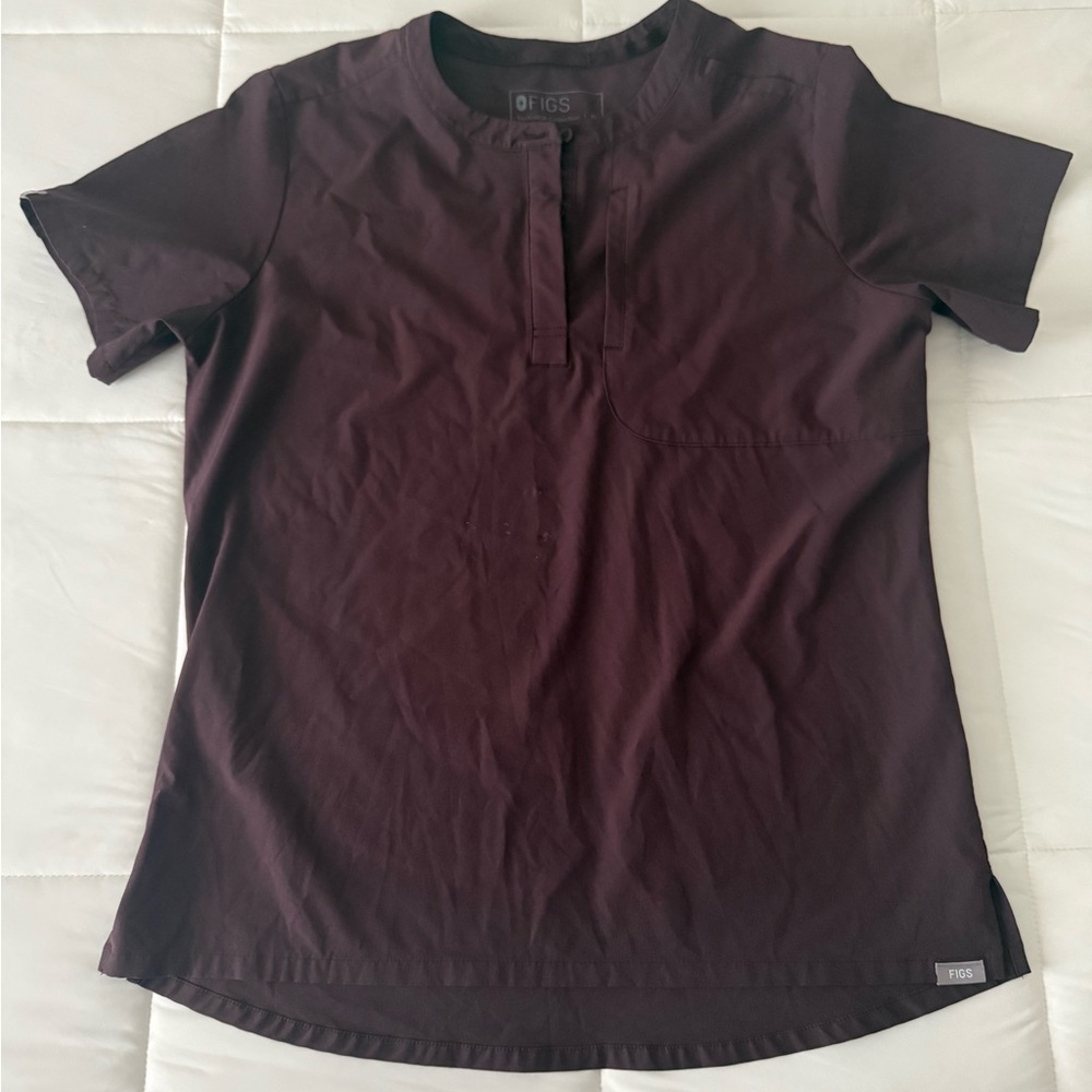 Figs FreeX Dark Fig Scrub top